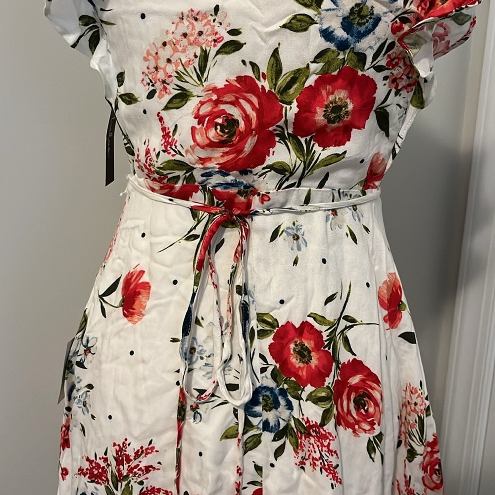 Lulus Floral Wrap Mini Dress - Picture 10 of 16